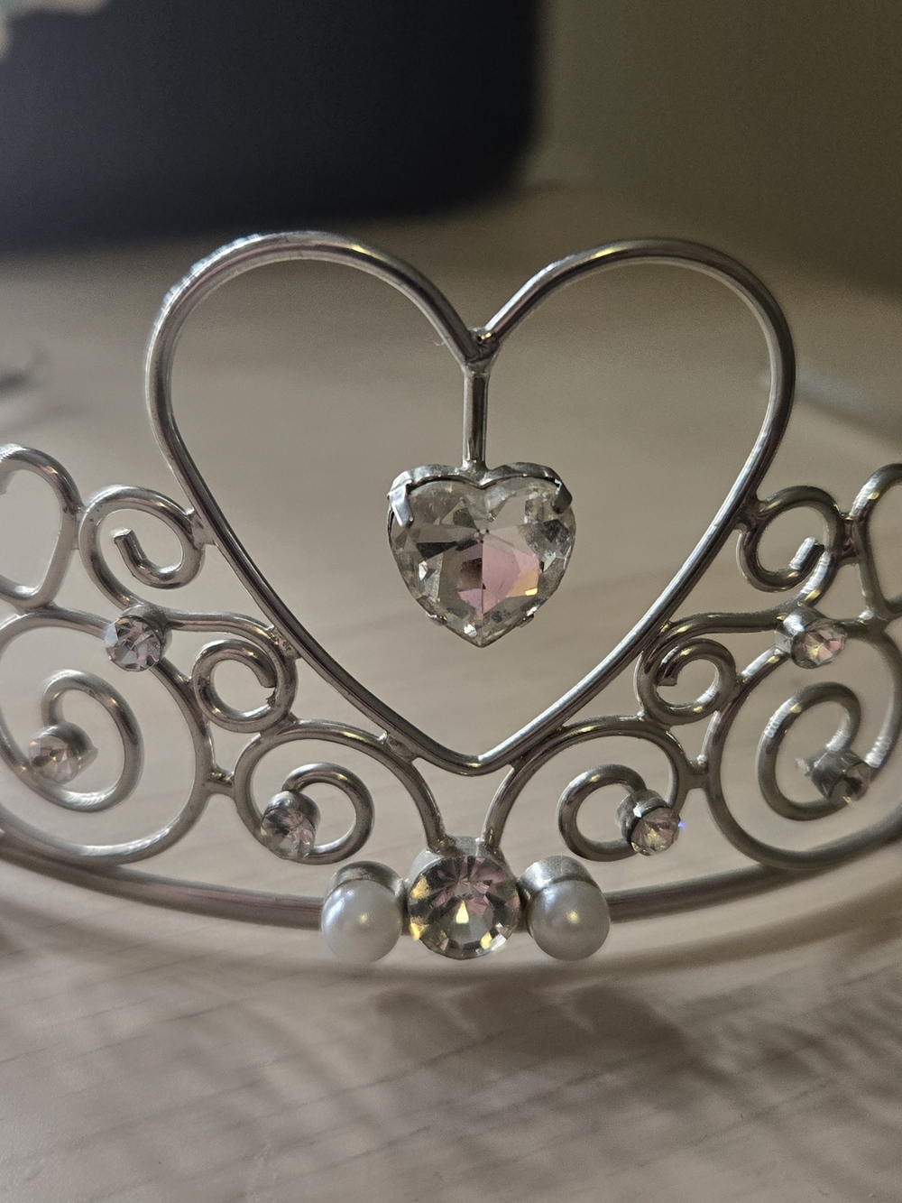 Silver Heart Tiara